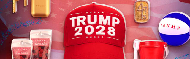 Trump online store: 2028 campaign hats, branded USB drives and a skincare line