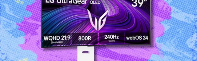 The enormous 39-inch LG 39GX90SA-W 39-inch Ultragear OLED Curved Gaming Monitor is over $700 off