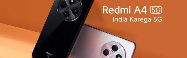 Redmi A4 5G goes official, starting at INR 8,499