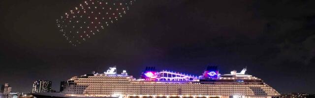 Watch: Disney christened its new cruise ship with an eye-popping 1,000-plus drone show