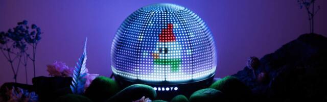 SwitchBot’s AI-powered desk light looks like a pixel-art snow globe