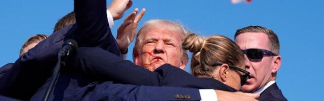 Donald Trump whisked off stage in Pennsylvania after apparent gunshots rang through the crowd