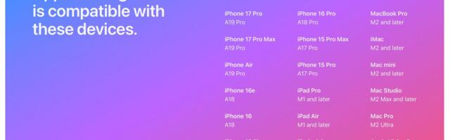 Apple Intelligence Apparently Too Smart for M1 Macs After Listing Error