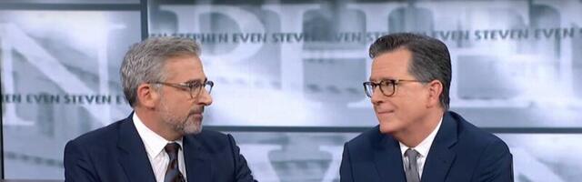 Stephen Colbert and Steve Carell revive argumentative 'Daily Show' segment