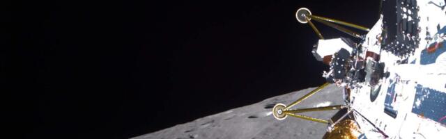 Athena landed in a dark crater where the temperature was minus 280° F