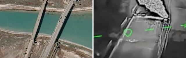 Ukrainian troops are crippling Russia's supply bridges by slamming drones repeatedly into the asphalt