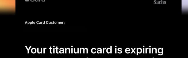 First Physical Apple Cards Expiring Soon, Apple Shipping Out Replacements