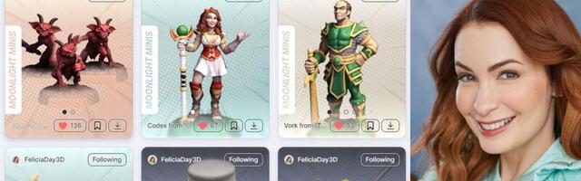 Actress Felicia Day joins Thangs 3D Printing community, shares her own downloadable models