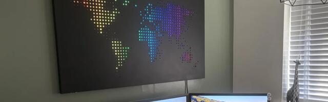 This smart Raspberry Pi LED world map has global appeal