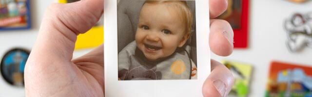 These reusable digital Polaroids are a clever way to cover a fridge in memories
