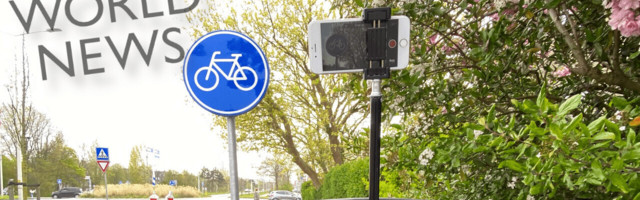 Only in the Netherlands could this BBC correspondent bring us the news by ebike