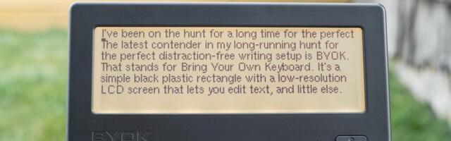 BYOK is my new go-to distraction-free writing tool