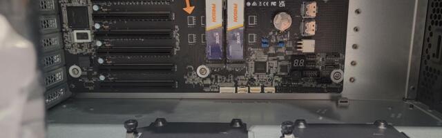 Phison's new software uses SSDs and DRAM to boost effective memory for AI training — demos a single workstation running a massive 70 billion parameter model at GTC 2024