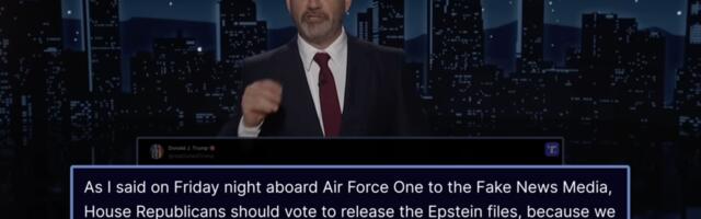 Jimmy Kimmel reacts to Trump pivoting on the Epstein files