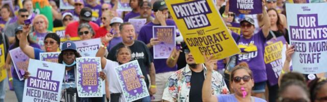 Kaiser workers across the Bay Area hit picket lines in support of nationwide strike