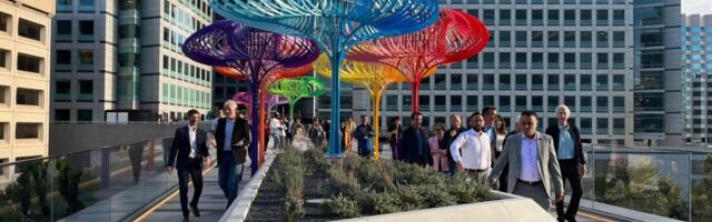 Adobe officially completes and opens eye-catching downtown San Jose bridge