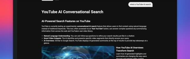 YouTube is turning into an answer engine with a new conversational search feature