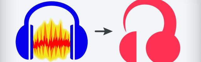 If you can get past the terrible logo, Audacity 4 looks pretty great