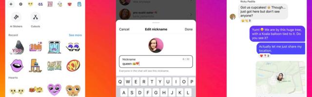 Instagram DMs add live location sharing and nicknames