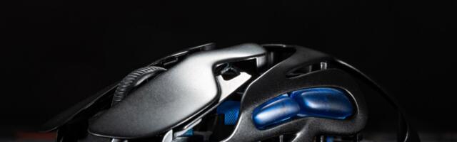 This gaming mouse has a striking skeletonized design and hot-swap batteries