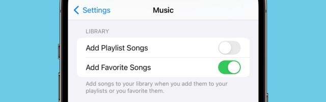 How to Stop Favorited Songs Being Added to iPhone Music Library