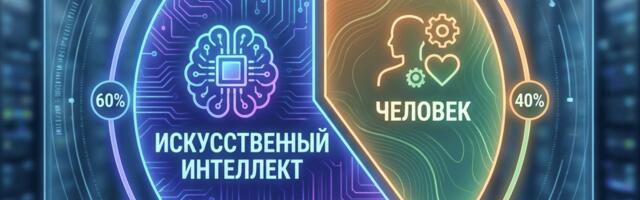 Доля авторства человека в ИИ-генерации песен