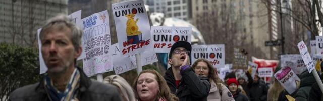 Conde Nast workers walk off the job to protest planned cuts