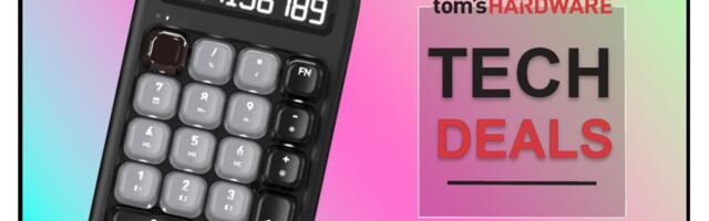 This stand-alone mechanical switch number-pad and calculator combo is slashed to just $39
