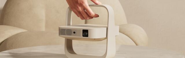 Our favorite budget projector maker has a smart new portable model that folds away into a simple 'ornament' when not in use