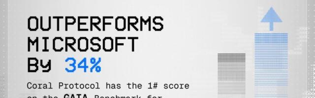 Coral Protocol Outperforms Microsoft by 34% With Top GAIA Benchmark for AI Mini-Model