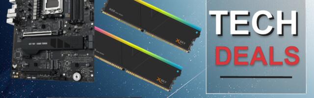 Save $447 on this 3-item combo from Newegg - just $1,082 buys a speedy, huge 4TB Samsung 9100 Pro SSD, 32GB DDR5 RAM, and an Asus TUF Gaming X870E-Plus motherboard during Prime Day sales