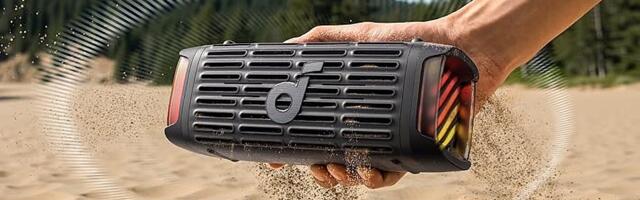 Anker’s new outdoor wireless speaker vibrates to shake off dust and sand