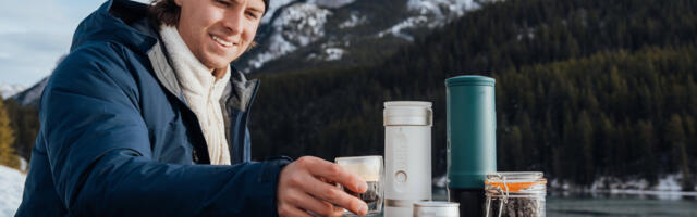 The perfect cup of coffee, wherever you are? You need the OutIn Nano portable espresso maker and Fino coffee grinder