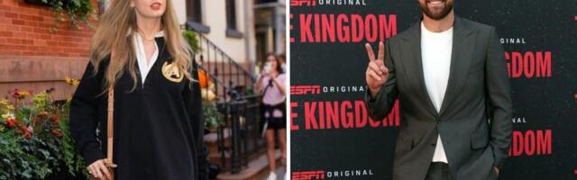 Taylor Swift got engaged in a Ralph Lauren dress that subtly matched Travis Kelce's outfit