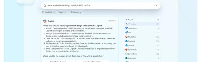Microsoft 365 Copilot redesigned with new search, image, and notebook features