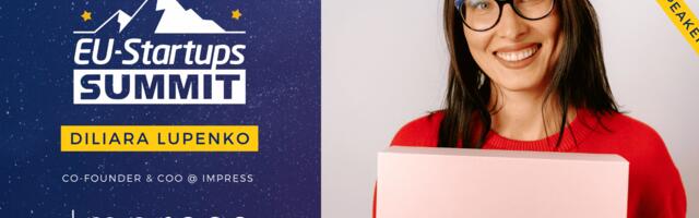 Impress Co-founder and COO Diliara Lupenko will speak at the EU-Startups Summit 2026 on May 7-8 in Malta