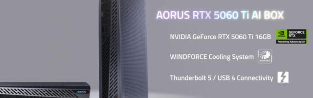 Gigabyte Thunderbolt 5 graphics box squeezes desktop RTX power, USB4 compatibility, and docking features into a relatively small chassis for high-end laptops