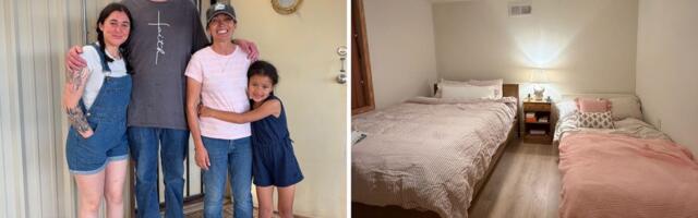 A single mom moved into her parents' garage to save money. Now she's on track to pay off her student loans within a year.