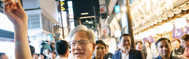 Jensen Huang hands out red bean buns to Tokyo crowd in his latest culinary adventure
