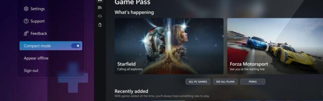 Xbox app for PC gets Compact mode for handheld gaming PCs