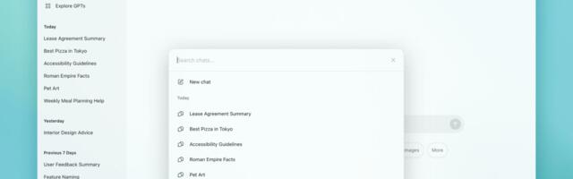 Your ChatGPT conversation history is now searchable