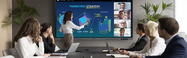 Samsung's new super-powered meeting room displays want to make your video calls far more interactive, whether you like it or not