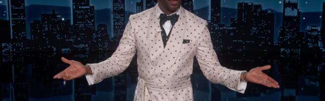 Kimmel guest host Colman Domingo reacts to Trump getting booed at World Cup