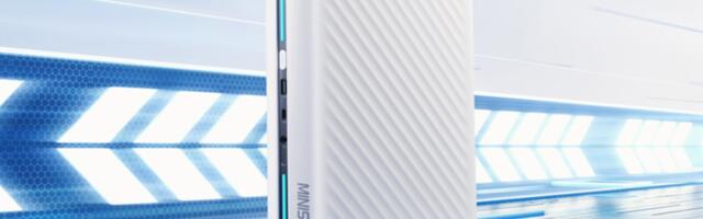 This tiny white tower packs an RTX 5060 GPU and a Ryzen 9 8945HX CPU, but looks nothing like a mini PC