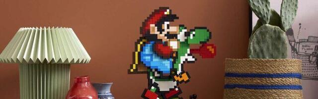 Lego’s newest retro art piece is a 1,215-piece Super Mario World homage