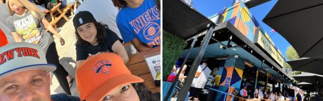 My husband has waited his whole life for a Knicks run like this. No matter where we go, the fans seem to find each other.