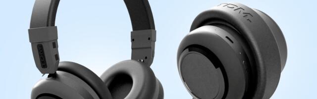 These wireless headphones roll up to become a Bluetooth speaker