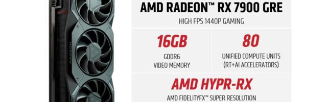 AMD starts shipping Radeon RX 7900 GRE GPUs