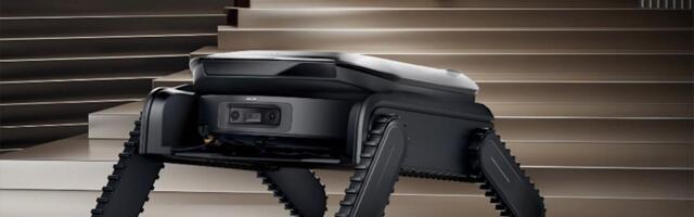 Dreame's latest robot vacuum concept has slightly terrifying legs that can climb full-size stairs