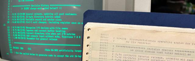 45 years later, earliest DOS source code transcribed from a stack of old printouts found in a garage — code was open-sourced to mark 86-DOS 1.00’s anniversary